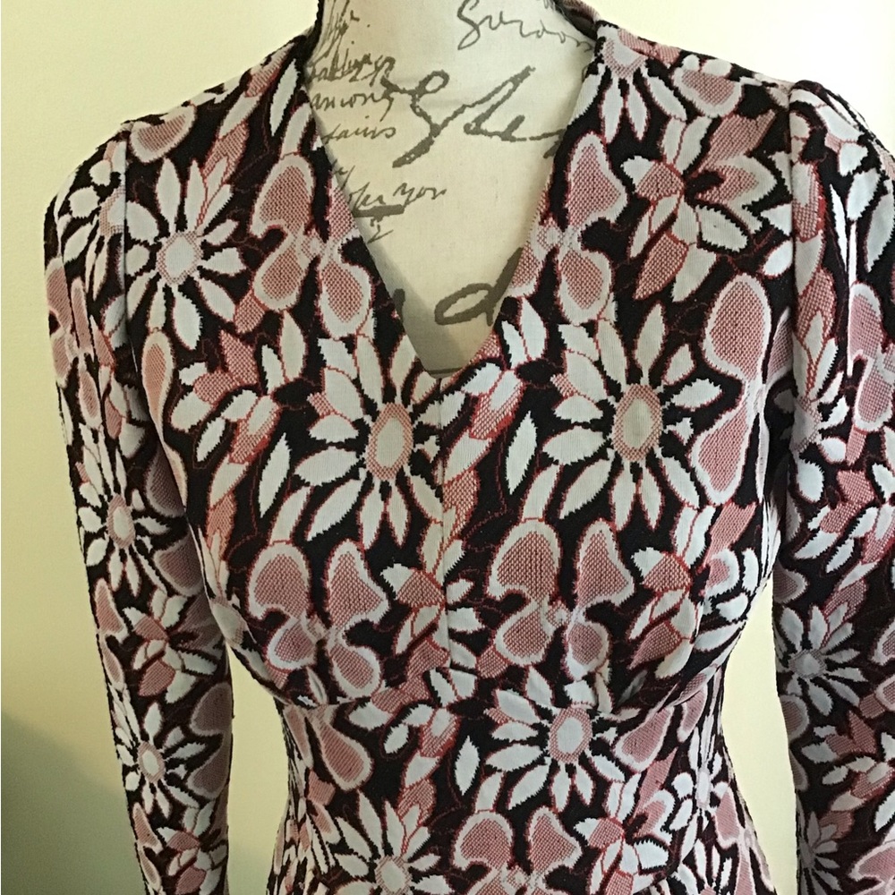 Vintage 70’s Flower Maxi Dress - Picture 5 of 6